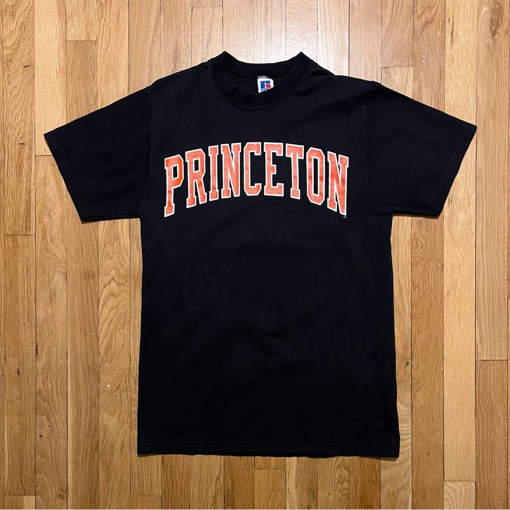 Vintage Princeton Russell Athletic T Shirt Medium Navy Blue